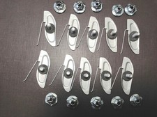 10 NORS fender quarter door moulding clips sealer nuts 1-1/8