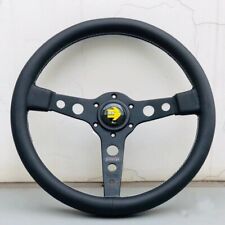 350mm 14' prototipo Genuine Leather Sport Steering Wheel-Black picture