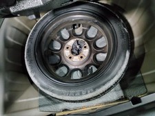 Used Spare Tire Wheel fits: 2016 Nissan Altima 16x4 spare Cpe alloy black painte picture