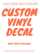 Custom order vinyl Lettering / contact us first for customization picture