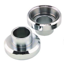 Chrome Steering Head Bearing Cup Set 1949 - 2005 Harley Stainless Steel NEW USA picture