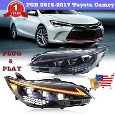 LED Head Light Fits 2015-2017 Toyota Camry 7th Gen Turn Front Lamp Assembly DRL picture