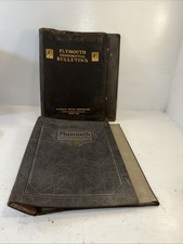 2-Original Vintage OEM 1930s Mopar Plymouth Binders Sales Promoter Confidentals picture