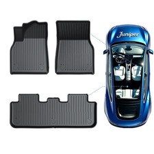 COMAUTO Floor mats & Cargo Liner 3PCS for Tesla Model Y Juniper 25-27(Not 7Seat) picture