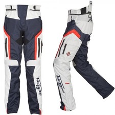 NEW Furygan Apalaches Motorcycle Pants Blue Pearl Red Size S /  D3O Armor picture