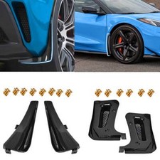 4PCS Carbon Fiber Extended Splash Mud Guard Flap For Corvette C8 Z06 2023-2026 picture