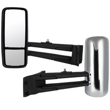 Pair Chrome Door Mirrors Complete For 2012-2020 Peterbilt 579 Truck Left Right picture