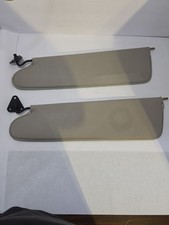 1998-2003 Dodge Ram Van Sun Visors Pair Light Beige Vinyl picture