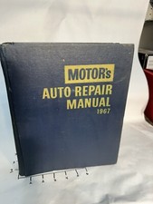 Motor’s Auto Repair Manual 1967 Hardcover Mechanic’s Guide. Vintage picture