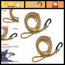 7ft PWC Boat Dock Lines - 2 Pack, Yellow/Black, Durable Watercraft Tie-Downs picture