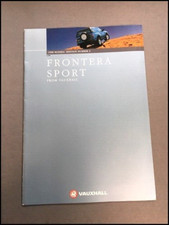 1998 Vaxuhall Frontera Sport 26-page Vintage Car Sales Brochure Catalog picture