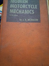 Modern Motorcycle Mechanics J.B. Nicholson Vintage Service Repair Manual Book picture
