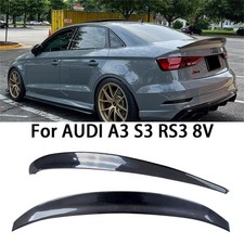 For AUDI A3 S3 RS3 8V Limousine Sedan 2013-2020 Carbon Fiber Trunk Wing Spoiler picture