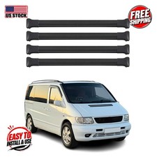 MERCEDES VITO W638 1996-2003 Roof Racks Elegance V1 Black 4Pcs picture