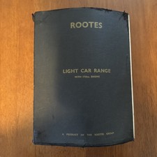 OEM Rootes Group Light Car Range Workshop Manual For Models With  1725cc Engine picture