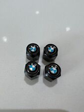 1 Set of 4 Pieces Black BMW Valve Stem Caps US Same Day Fast Shipping picture