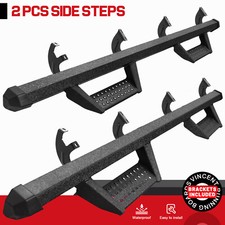 Fit 07-21 Toyota Tundra Crew Max 4 inch Running Board Side Step Nerf Bar BCKA picture