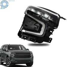 Right Headlights For 2021-2023 Chevy Tahoe/Suburban Full LED Clear Black Housing picture