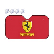 Ferrari Windshield Sunshade Visor Protector Keep Vehicle Cool Size M Red picture