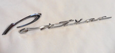 RARE Orig 1956 Pontiac Hood Front Name 