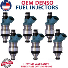 x6 GENUINE DENSO FUEL INJECTORS For 1998, 1999, 2000 Toyota Sienna 3.0L V6 picture
