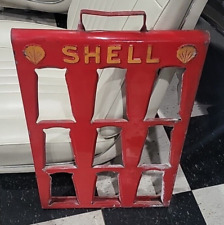 1920-30 Rare Vintage Shell Oil Company Glass Oil Bottle Display picture