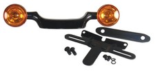 Bullet Turn Signal Bar/License Relocation Kit for Harley Big Twin US DEALER picture