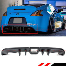 For 2009-2020 Nissan 370Z Z34 JDM L Style Shark Fin Rear Bumper Diffuser Valance picture