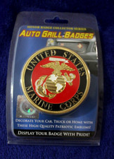 NIB United States Marines Grille Badge Bumper Topper Sign Emblem Sign USMC picture