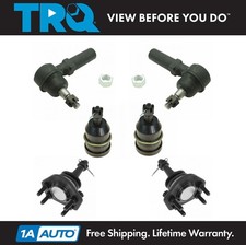 TRQ 6pc Suspension Kit Upper & Lower Ball Joints Outer Tie Rods for Corvette picture