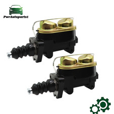 For Case Backhoe 450C 480LL 480D 580D 580E 2PCS Brake Master Cylinder D126695 picture
