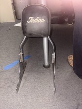 Indian Motorcycle passenger sissy bar backrest with chrome uprights picture