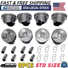 New Engine Pistons Kit STD Size for Chevy GMC Cadillac 6.2L GEN V L86 L87 LT1 V8 picture