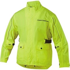 Firstgear Splash Motorcycle Rain Jacket Hi-Viz Waterproof Street Cruiser Adult L picture