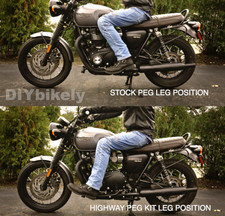 Classic Forward Controls Highway Foot Peg Kit Triumph Bonneville T120 T100 2016+ picture