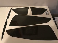 13-16 Ford Fusion Tail light & reflectors tint cover vinyl overlays smoked picture