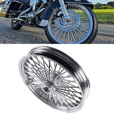 21X3.5'' Stainless Steel Spokes Front Dual Wheels for Harley 2008-later Touring picture