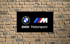 BMW M Power Motorsport Black Flag 3x5 FT Car Banner for Garage Man Cave Wall picture