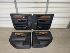 2013-2018 DODGE RAM 1500 2500 BLACK LONGHORN CREW CAB DOOR PANELS SET OF 4 picture