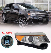 Passenger RH Headlight Assembly w/ Bulb (5 Pins) for 2011-2014 Ford Edge picture