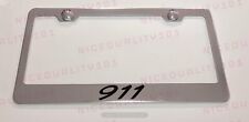 911 Stainless Steel Chrome Finished License Plate Frame Holder picture