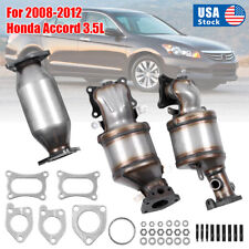 3pcs Catalytic Converters Complete set For 2008-2012 Honda Accord 3.5L picture