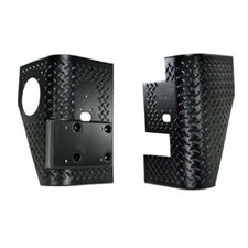 Pair Rear Body Armor Tall Corner Guards for Jeep Wrangler TJ 1997-2006 Black picture