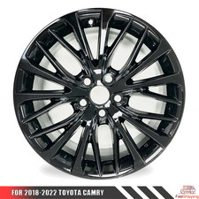 18 inch Gloss Black Wheel For 2018-2022 Toyota Camry Alloy Rim 75221C NEW picture