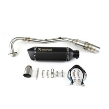 Full System Exhaust Tips Muffler Front Link Pipe For Kawasaki Z125 Pro 2017-2026 picture
