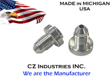 AN4, 4 AN MALE BILLET 6061T6 ALUMINUM WELD ON FITTING BUNG - QTY 100 picture