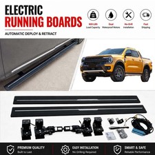 Deployable Electric Power Running Boards Fits Ford Ranger 2022-2026 2027 Black picture