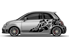 Nightmare skeleton skull decal sticker graphic design kit for FIAT 500 ABARTH picture