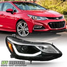 2016-2019 Chevy Cruze w/ LED DRL Projector Headlight Headlamp Passenger Side picture