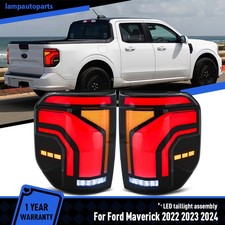 Upgarde LED Tail Lights For Ford Maverick 2022 2023 2024 Rear Lamps Smoked Pair picture